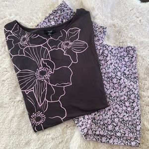 NWT Simply Vera Wang Capris Sleepwear Set - XL 🌸